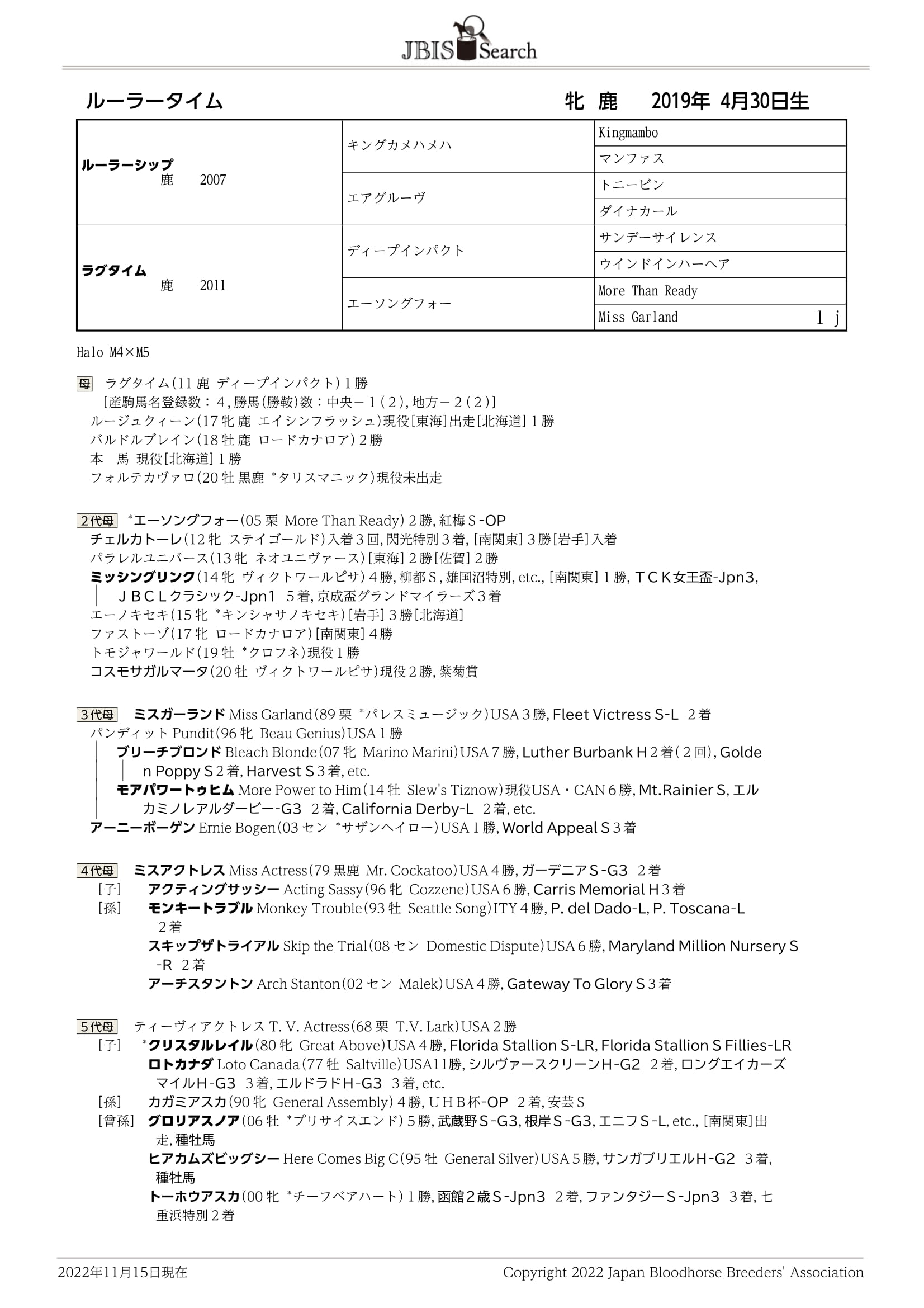 ルーラータイム Ruler Time 牝 ３歳 ※地方競馬 在籍 | サラブレッド