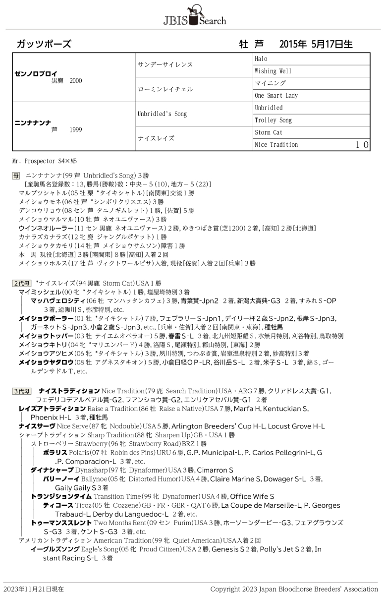 ガッツポーズ 牡8歳 ※地方競馬 在籍 | サラブレッドオークション