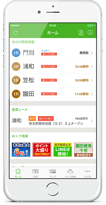 楽天競馬 スマートフォンアプリ