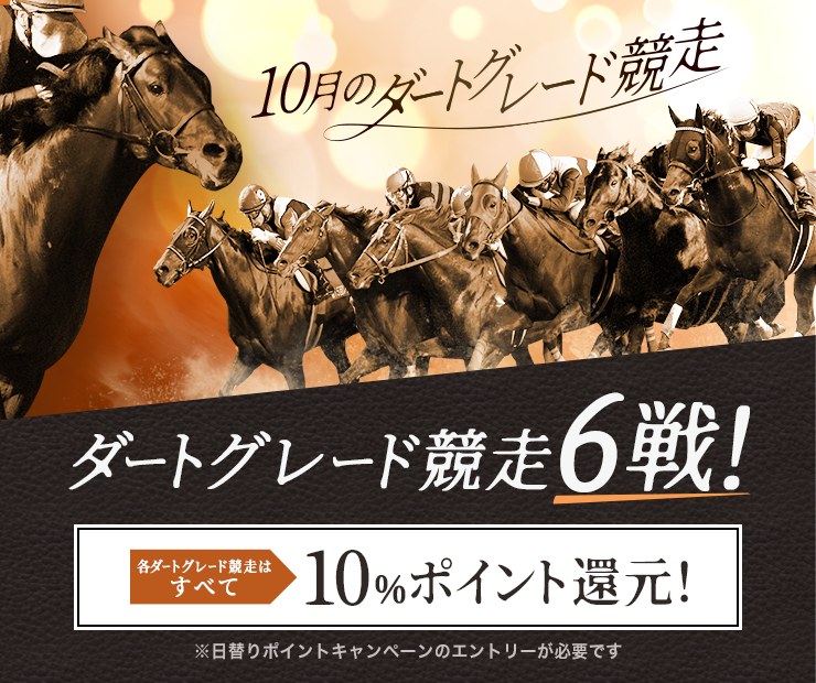 10月はダートグレード競走6戦！