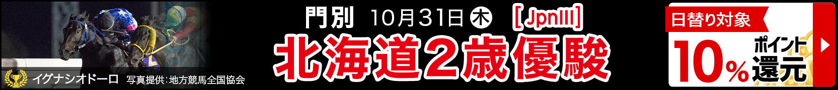ダートグレード競走：北海道2歳優駿（2019）特集ページ