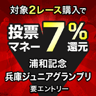 【浦和記念＆兵庫ジュニアグランプリ】が最大7％還元！さらに投票マネー最大1万円分のチャンス！