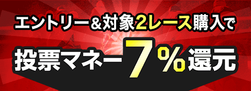 【浦和記念＆兵庫ジュニアグランプリ】が最大7％還元！さらに投票マネー最大1万円分のチャンス！