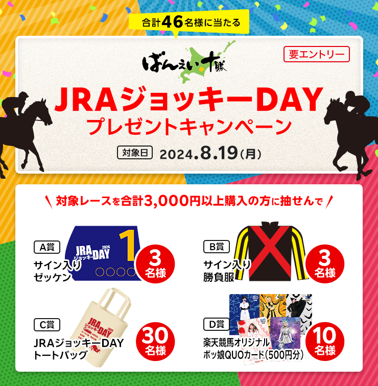 JRAジョッキーDAY　プレゼントキャンペーン（2024）