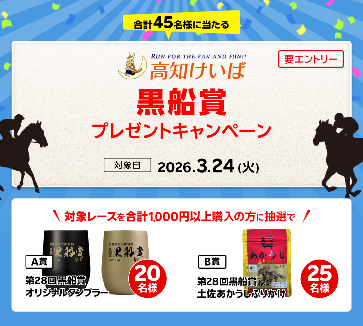 黒船賞プレゼントキャンペーン（2026）:おトク情報:楽天競馬