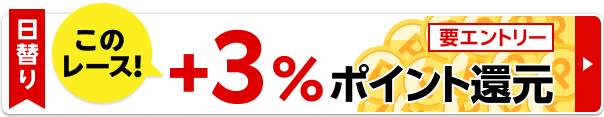 ダイオライト記念(JpnⅡ)は、楽天ポイント還元対象レース