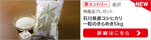 石川県特産品プレゼントキャンペーン（2020年8月）