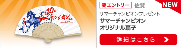 サマーチャンピオン購入でオリジナル扇子当たる！