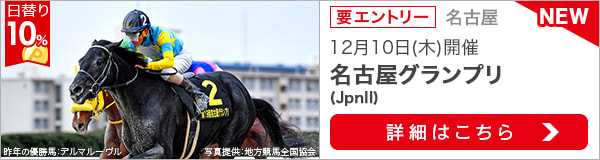 ダートグレード競走：名古屋グランプリ（2020）特集ページ