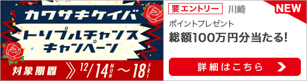 川崎競馬トリプルチャンスキャンペーン（2020年12月）