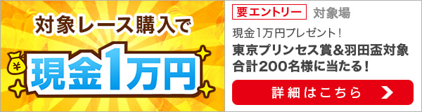 ダートグレード競走と南関重賞競走購入で現金1万円プレゼント（2022年5月）