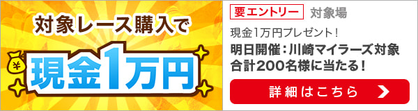 ダートグレード競走と南関重賞競走購入で現金1万円プレゼント（2022年5月）