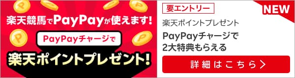 PayPayで馬券が買える！PayPayチャージでポイントプレゼント！（2025年4月）